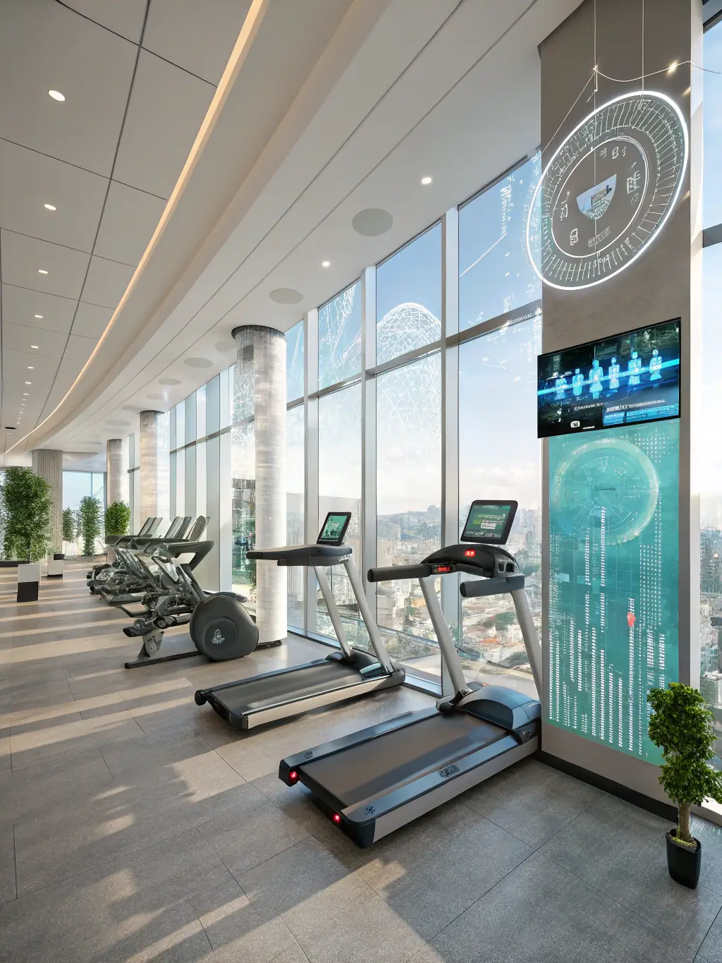 An image showcasing the state-of-the-art fitness equipment available at LT Fitness, emphasizing the modern design and advanced technology.